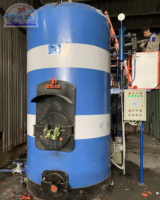 Fabric waste boiler with a capacity of 1.5 tons